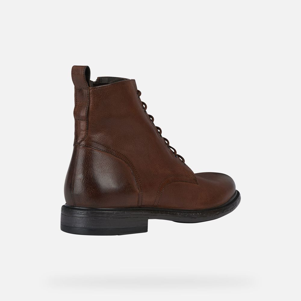 Botas Geox Homem Marrom Escuro - Terence - CIZDS6423